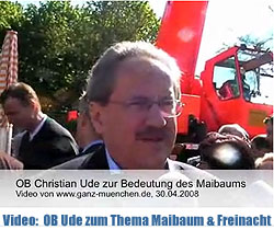 Video: OB Christian Ude zum Thema Maibaum und Freinacht (FIlm: Martin Schmitz)